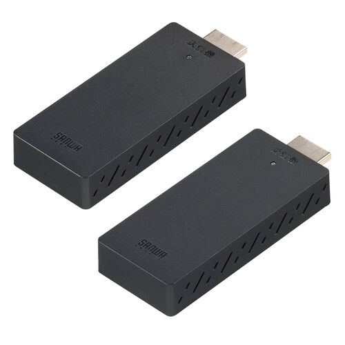 ワイヤレスHDMIエクステンダー 送受信機セット フルHD対応 最大15m 無線 HDMI延長器 コンパクトサイズ 設定不要 ドライバ不要 400-VGA022