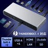 AEgbgFThunderbolt4 hbLOXe[V 2ʏo TB4~2|[g HDMI~1 96W PD[d TB4P[ut 40Gbps 4K/60Hz~2 USB A ~4 Z400-VGA027