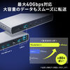 AEgbgFThunderbolt4 hbLOXe[V 2ʏo TB4~2|[g HDMI~1 96W PD[d TB4P[ut 40Gbps 4K/60Hz~2 USB A ~4 Z400-VGA027