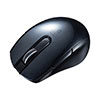 Bluetoothマウス(小型マウス・ブルーLED・左右対称・5ボタン・サイドボタン・ボタン割り当て・ブラック) 401-MABTBL171BK