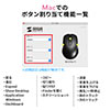Bluetoothマウス(小型マウス・ブルーLED・左右対称・5ボタン・サイドボタン・ボタン割り当て・ブラック)