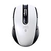 Bluetoothマウス(小型マウス・ブルーLED・左右対称・5ボタン・サイドボタン・ボタン割り当て・ホワイト) 401-MABTBL171W