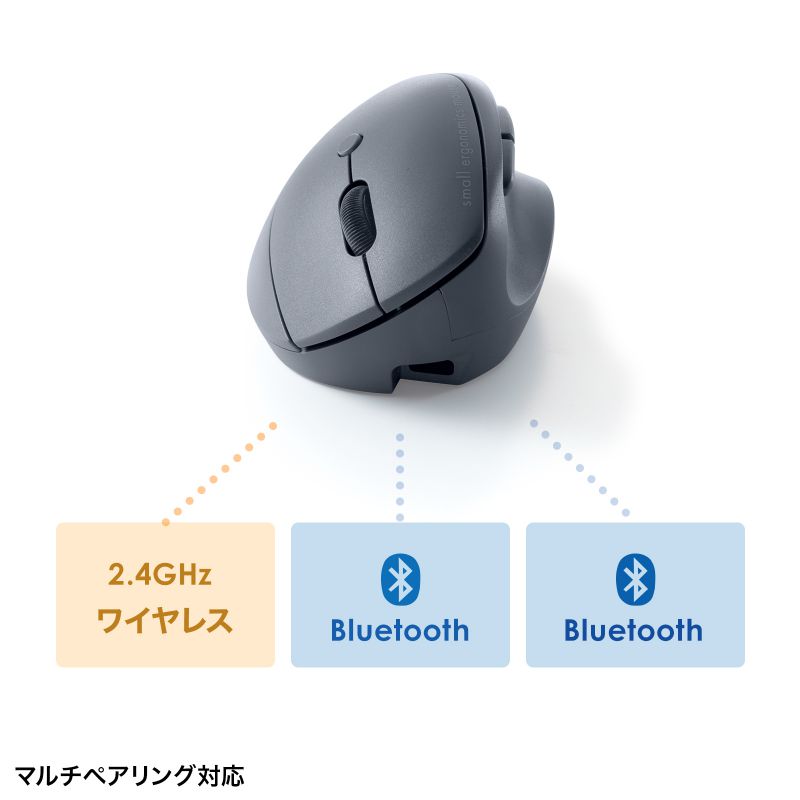 ���C�����X�}�E�X Bluetooth ���^ �G���S�m�~�N�X �É� 5�{�^�� �߂�/�i�ރ{�^������ DPI�ؑ� �}���`�y�A�����O 2.4GHz �u���[LED FREERO�V���[�Y �u���b�N