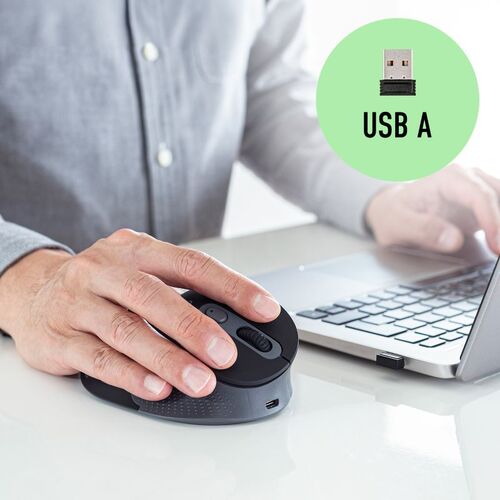 �G���S�m�~�N�X�}�E�X Bluetooth �� USB A���C�����X 5�{�^�� �É� USB-C�}���[�d ���� �F�≊�h�~ �G���S �u���b�N