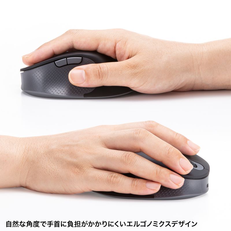 �G���S�m�~�N�X�}�E�X Bluetooth �� USB A���C�����X 5�{�^�� �É� USB-C�}���[�d ��� �F�≊�h�~ �G���S �u���b�N