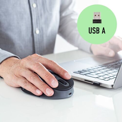 �G���S�m�~�N�X�}�E�X Bluetooth �� USB A���C�����X 5�{�^�� �É� USB-C�}���[�d ��� �F�≊�h�~ �G���S �u���b�N