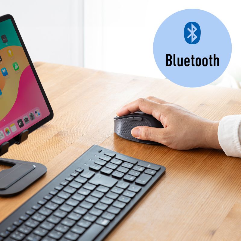 �G���S�m�~�N�X�}�E�X Bluetooth �� USB A���C�����X 5�{�^�� �É� USB-C�}���[�d ��� �F�≊�h�~ �G���S �u���b�N