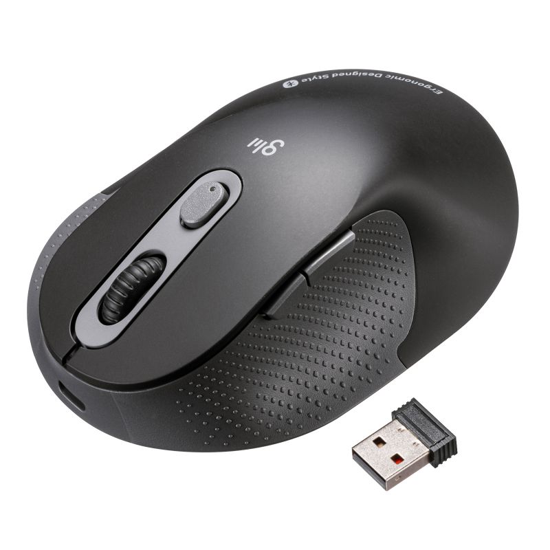 �G���S�m�~�N�X�}�E�X Bluetooth �� USB A���C�����X 5�{�^�� �É� USB-C�}���[�d ��� �F�≊�h�~ �G���S �u���b�N