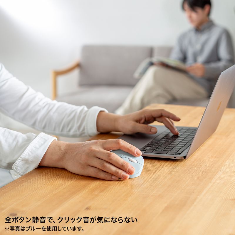 ���C�����X�}�E�X ���^ �G���S�m�~�N�X �É� 5�{�^�� �߂�/�i�ރ{�^������ DPI�ؑ� 2.4GHz �u���[LED FREERO�V���[�Y �u���b�N