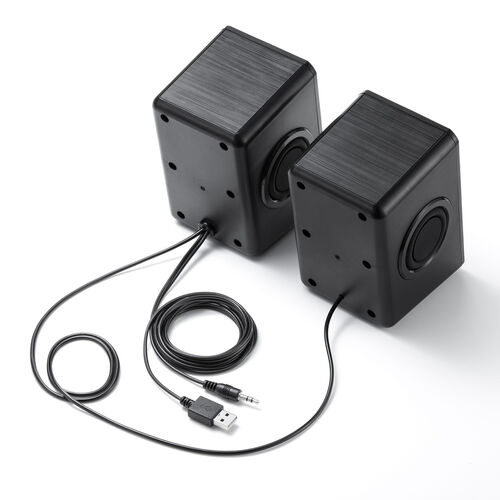 MISBHV 250W316PALEBLUE 関税送料込 PCスピーカー 有線 3.5mm接続 USB給電 6W出力 低音強調パッシブ