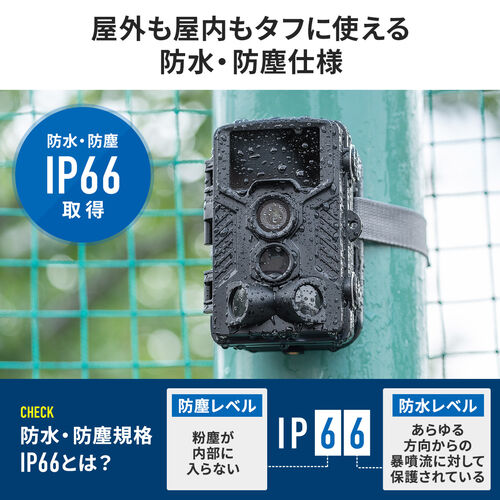 トレイルカメラ 防犯カメラ＋256GB microSDXCカードのセット（400