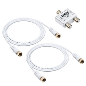 アンテナ分配器 4K対応 8K対応 BS/CS/地デジ/CATV対応 2分配器 出力 