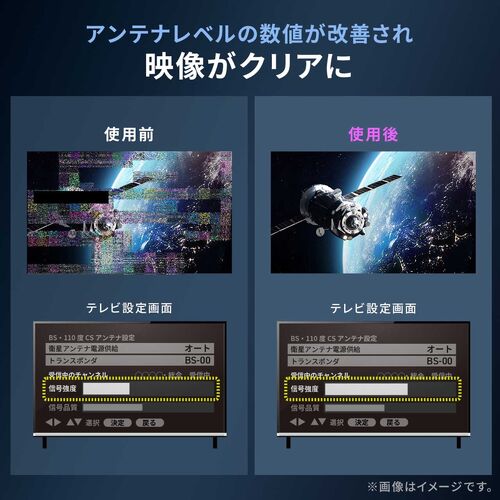 �A���e�i�u�[�X�^�[ BS/CS������p USB���d ���������@�\ �����ݒu ���^ ���^ �ȒP�ݒu �A���e�i�P�[�u���t�� �m�C�Y���P