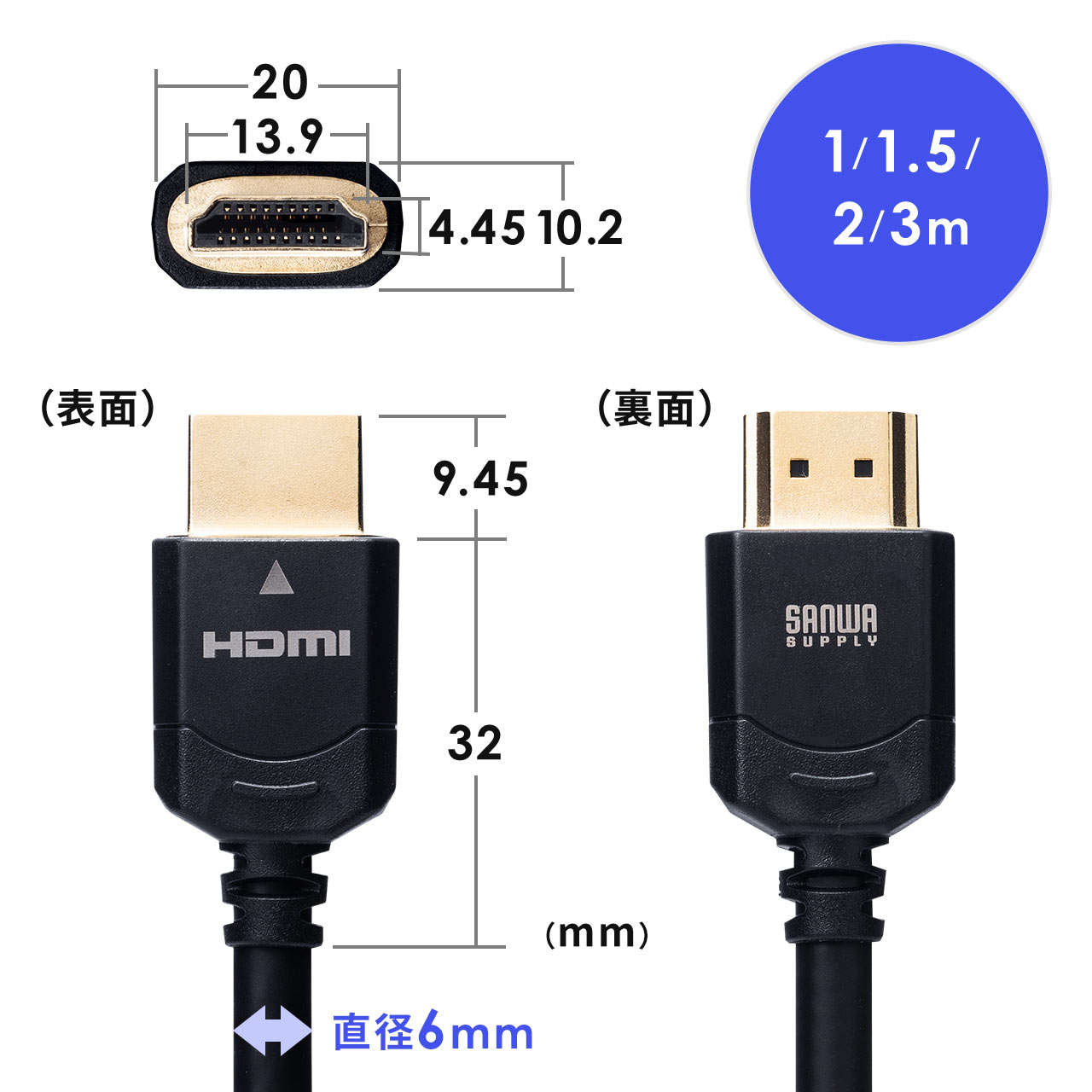 HDMIP[ui8KΉEUltraHD 8K HDMI P[uE48GbpsΉE1mE4K/120HzEPS5Ήj 500-HD024-10