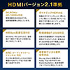 HDMIケーブル 光ファイバー AOC 8K/60Hz 4K/120Hz バージョン2.1準拠品 細い 20m ゲーム PS5