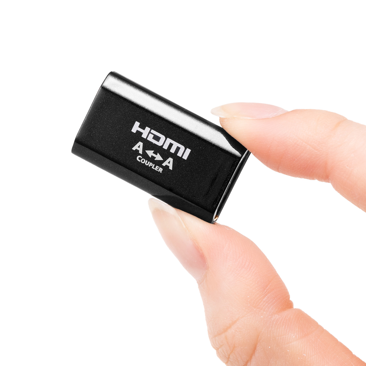 HDMI延長アダプタ HDMI中継アダプタ メス‐メス 延長コネクター 4K/60Hz対応 18Gbps 3D HDR ARC対応 最長5m延長 500-HD029