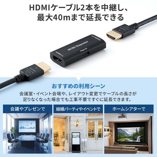 【値下げできます】HDMI送受信４セット サンワダイレクト本店 サンワサプライ【オフィス・PC周辺通販】