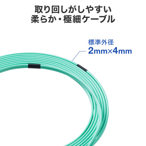 t@CoP[u OM3 10GBASE-SR/SWKi 10Gbps }`[h LC~2-LC~2 Kl^ 2c 50m 2m 500-HOM3LCLC-02