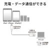 ライトニングケーブル(iPhone・iPad・Apple MFi認証品・充電・同期・Lightning・1m・ホワイト)