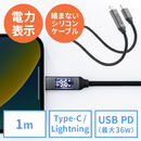 PD電力表示機能付き USB Type-...