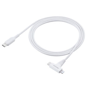 USB Type-C Lightning 2in1 USBP[u 1.2m USB PD60WΉ f[^] MFiFؕi iPadi10j iPhone15/14Ή zCg