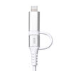 USB Type-C Lightning 2in1 USBP[u 1m TypeC-C PD60WΉ MFiFؕi f[^] iPad iPhone16 bVP[u 500-IPLM034W-1