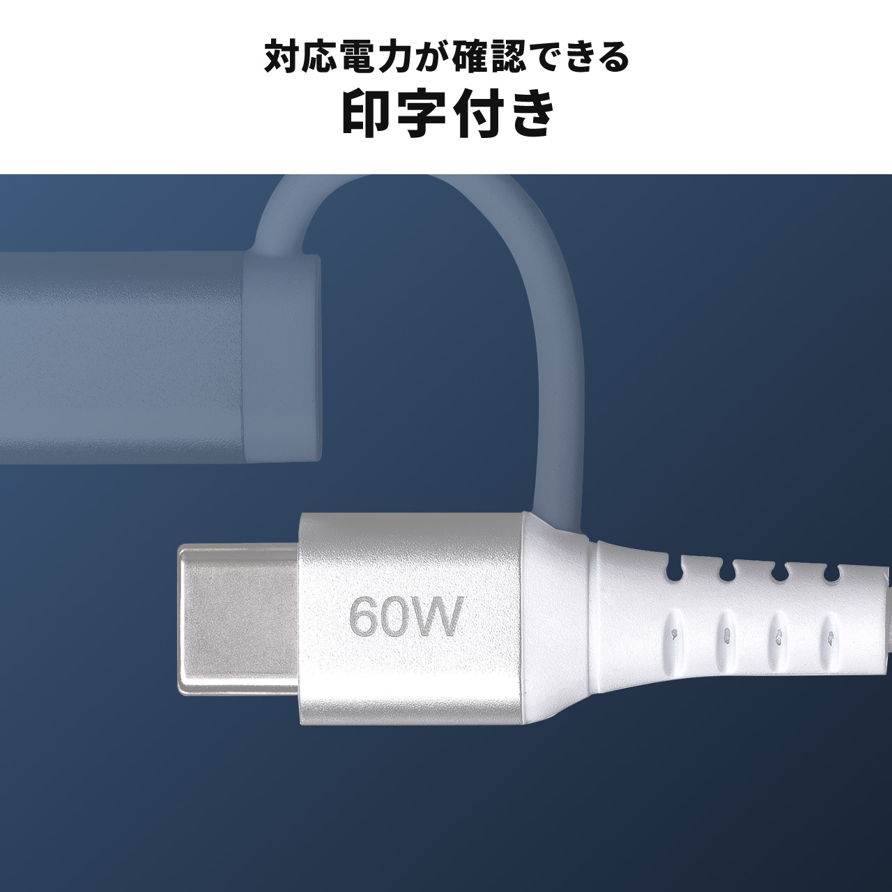 USB Type-C Lightning 2in1 USBP[u 1m TypeC-C PD60WΉ MFiFؕi f[^] iPad iPhone16 bVP[u 500-IPLM034W-1