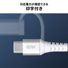 USB Type-C Lightning 2in1 USBP[u 1m TypeC-C PD60WΉ MFiFؕi f[^] iPad iPhone16 bVP[u 500-IPLM034W-1