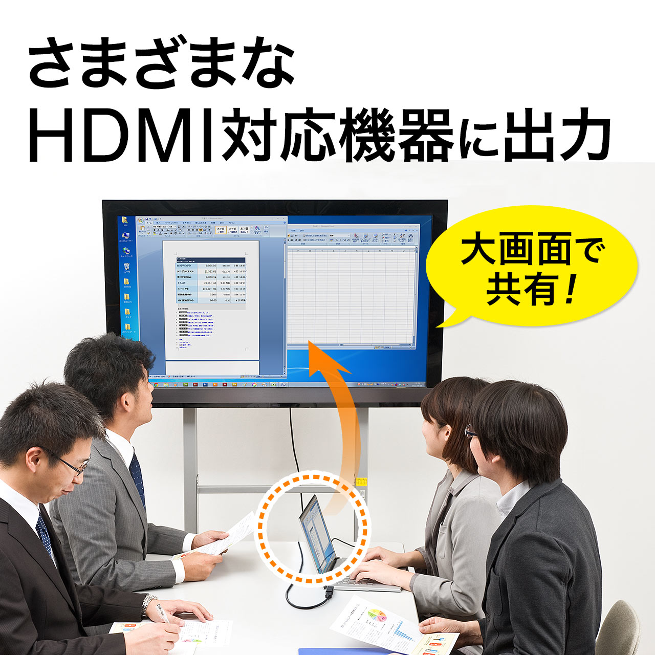 DisplayPort HDMIϊA_v^[(4K/60HzΉEANeBu^CvEfBXvC |[g HDMI ϊE4Ko͉\j 500-KC019DPPH