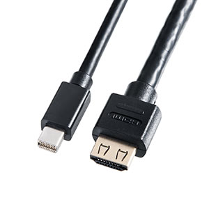 Mini DisplayPort-HDMI変換ケーブル(2m・4K/60Hz対応・アクティブ