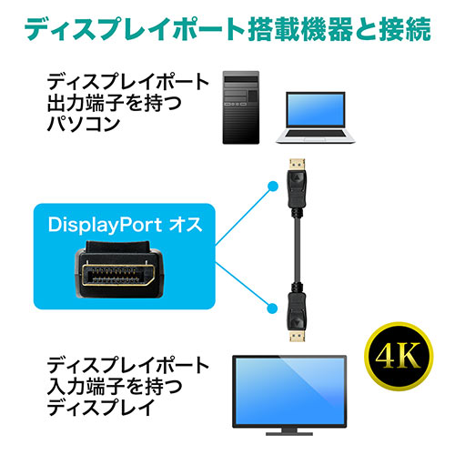 fBXvC|[gP[u(DisplayPortP[uE5mEo[W1.2iEubNj 500-KC026-5