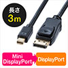 Mini DisplayPort-DisplayPortϊP[u(3mE4K/60HzΉEThunderboltϊEDisplayPort Ver1.2j 500-KC027-3