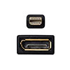 Mini DisplayPort-DisplayPort変換アダプタケーブル(15cm・4K/60Hz対応・Thunderbolt変換・バージョン1.2準拠・ブラック）