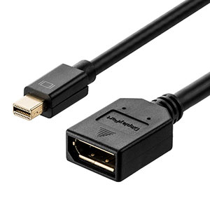 Mini DisplayPort-DisplayPort変換アダプタケーブル(1m・4K/60Hz対応