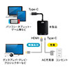 【10%OFFクーポン 6/30迄】USB Type C-HDMI変換アダプタ 4K 60Hz HDR対応 PD100W ケーブル長20cm iPad Pro Air Nintendo Switch