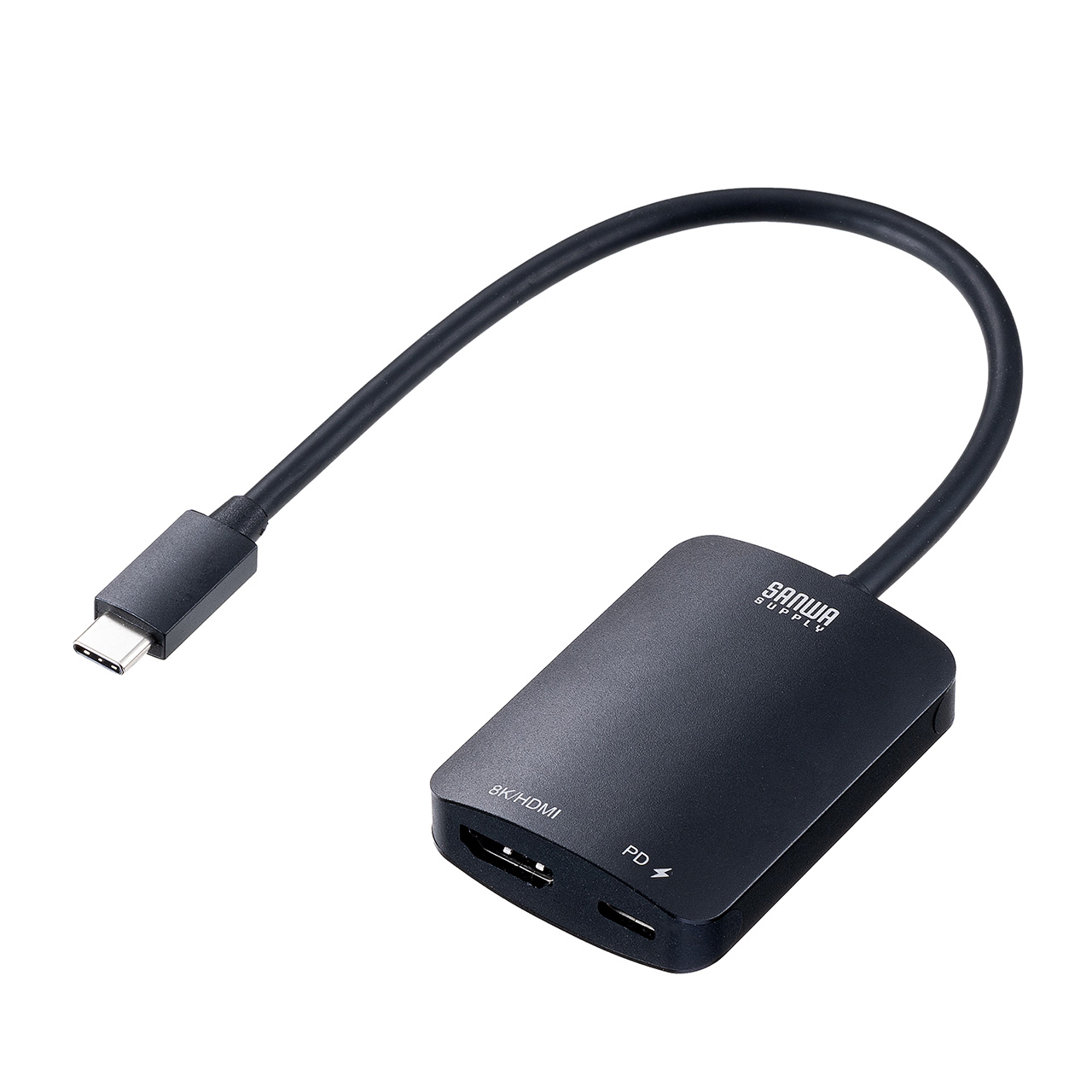 USB Type-C HDMI �ϊ��A�_�v�^ 60�Z�b�g 8K/60Hz 4K/144Hz PD100W �P�[�u����20cm MacBook iPad Pro Air �Ή� HDR �u���b�N