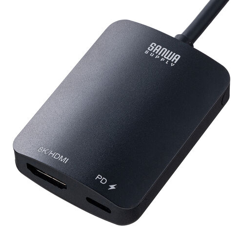 USB Type-C HDMI �ϊ��A�_�v�^ 60�Z�b�g 8K/60Hz 4K/144Hz PD100W �P�[�u����20cm MacBook iPad Pro Air �Ή� HDR �u���b�N