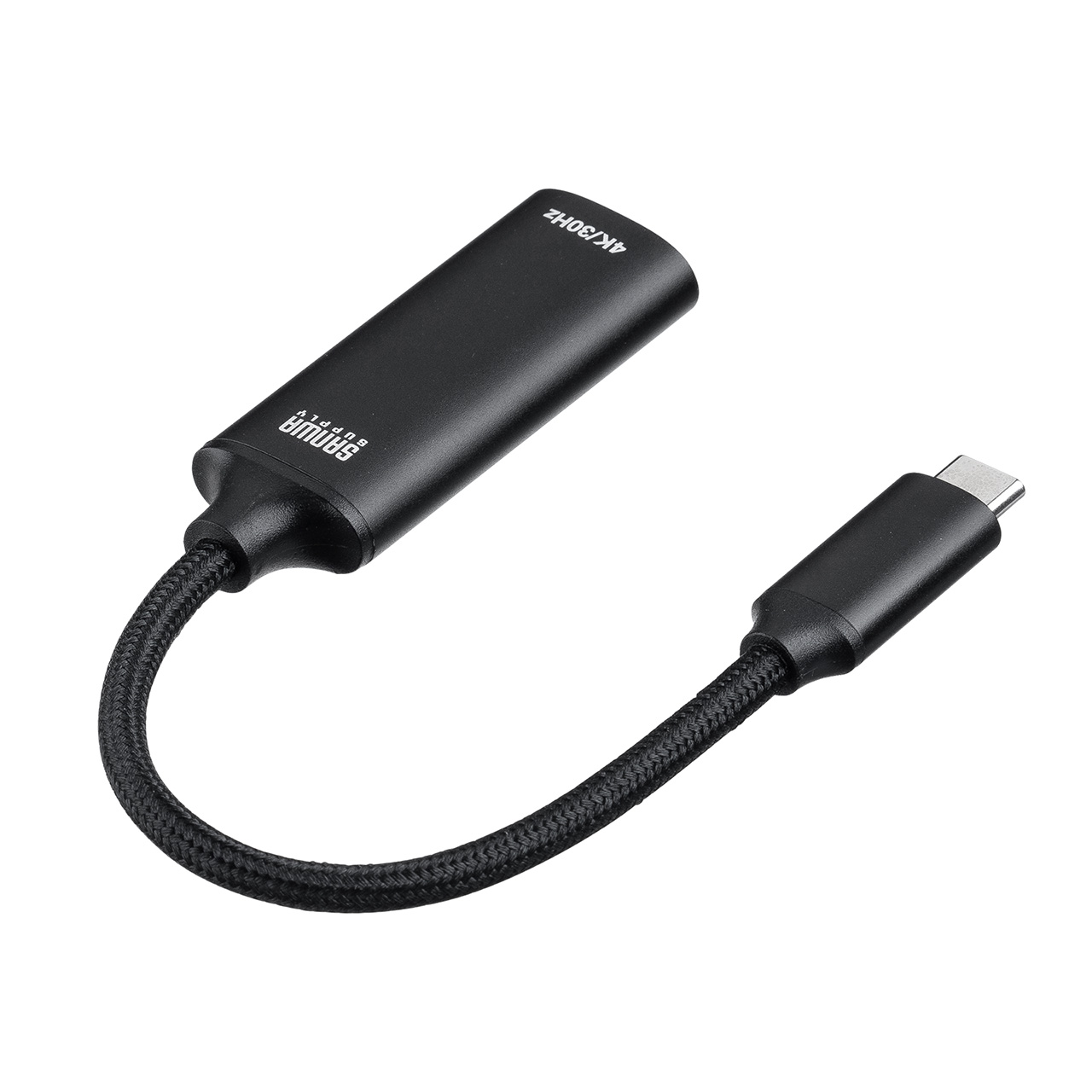 USB C - HDMI �ϊ��A�_�v�^ 50�Z�b�g 4K/30Hz �t��HD/60Hz �P�[�u����11cm iPhone15/16 MacBook iPad Pro Air �Ή� �u���b�N