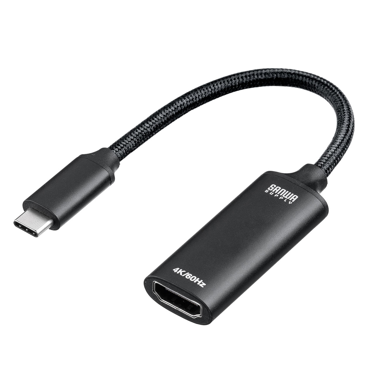 USB C - HDMI ϊA_v^ 4K/60Hz tHD/60Hz P[u11cm iPhone15/16 MacBook iPad Pro Air Ή ubN 500-KC043