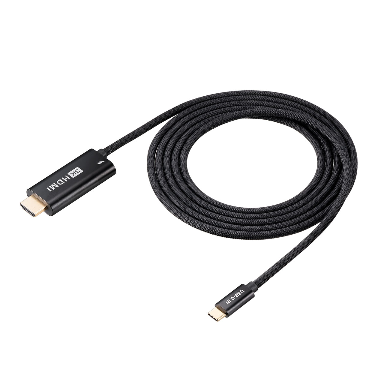 USB Type-C HDMIϊA_v^ 8K/30Hz 4K/60Hz PD100W P[u2 typeC@Ή X}[gtH ^ubgHDR ubN 500-KC044