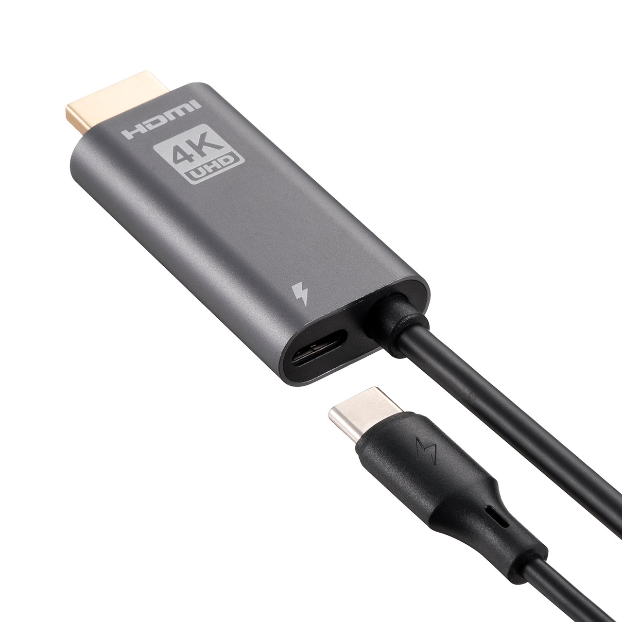 USB Type-C HDMIϊA_v^ 4K/30Hz tHD/60Hz PD60W P[u2 typeC@Ή X}[gtH ^ubgHDR ubN 500-KC045