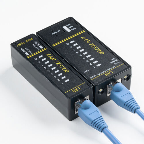 yVi|Cg10{zLANeX^[ PoE`FbJ[@\ RJ-45 RJ-11 e@Eq@E }Olbgt LED\ LEDCg 9Vdr drcLED 500-LANTST5