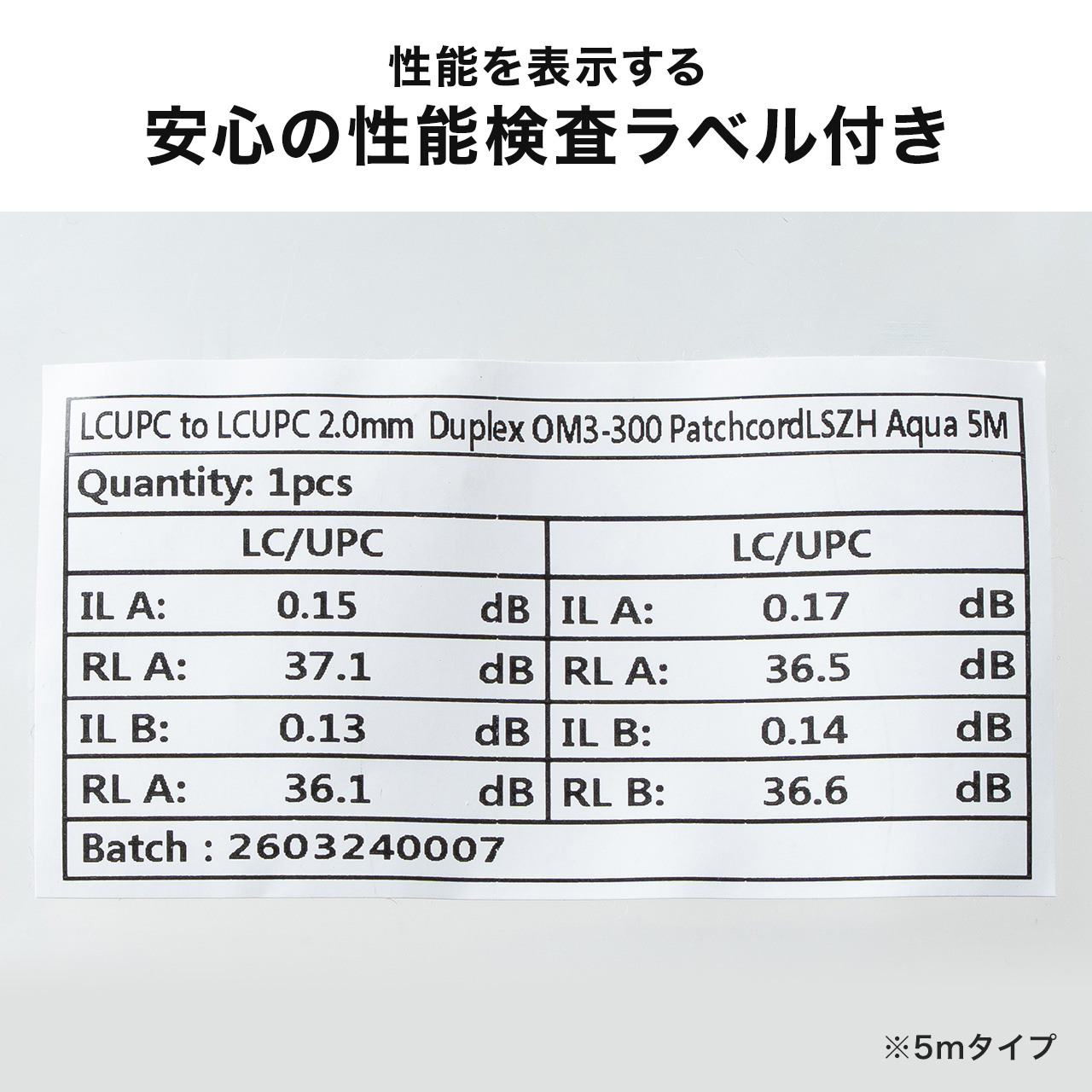 ���t�@�C�o�P�[�u�� OM3 10GBASE-SR/SW�K�i 10Gbps �}���`���[�h LC�~2-LC�~2 ���K�l�^ 2�c �V���[�g�u�[�c �f���v���b�N�X 50��m 3m