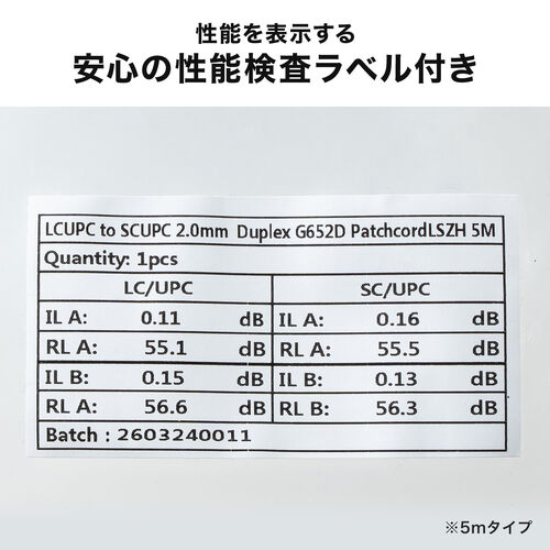 ���t�@�C�o�P�[�u�� OS2 10GBASE-LR/ER/ZR�K�i 10Gbps �V���O�����[�h LC�~2-SC�~2 ���K�l�^ 2�c �V���[�g�u�[�c �f���v���b�N�X SM 9��m 30m