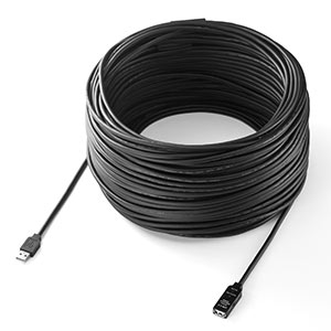 USB2.0延長ケーブル（60m・ブラック）500-USB007-60 の販売商品