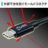 USB タイプCケーブル（USB3.1・Gen2・Type-Cオス/USB Aオス・USB-IF認証済み・1m・ブラック）