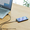 マグネット着脱式マイクロUSB充電ケーブル（USB Aコネクタ両面対応・QuickCharge・スマートフォン・充電・通信・2A対応・ケーブル長1m・ブラック）