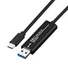 USBリンクケーブル USB3.2 Gen1 PC間 高速データ転送 データ移行 Windows/Mac両対応 Type-Cコネクタ 500-USB070