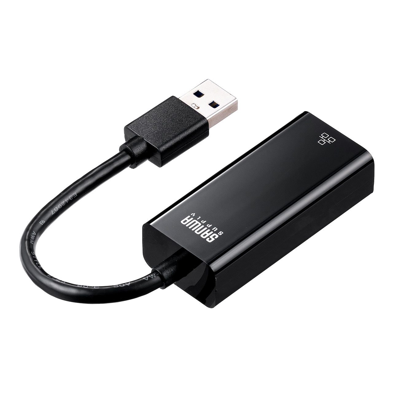 有線LANアダプター USB3.2 Gen1 イーサネットアダプタ ChromeBook Nintendo Switch対応 500-USB071BK