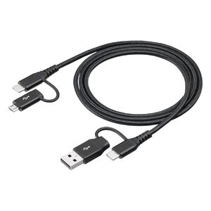 モバイル機器の接続・充電に便利な4in1 USBケーブルを発売